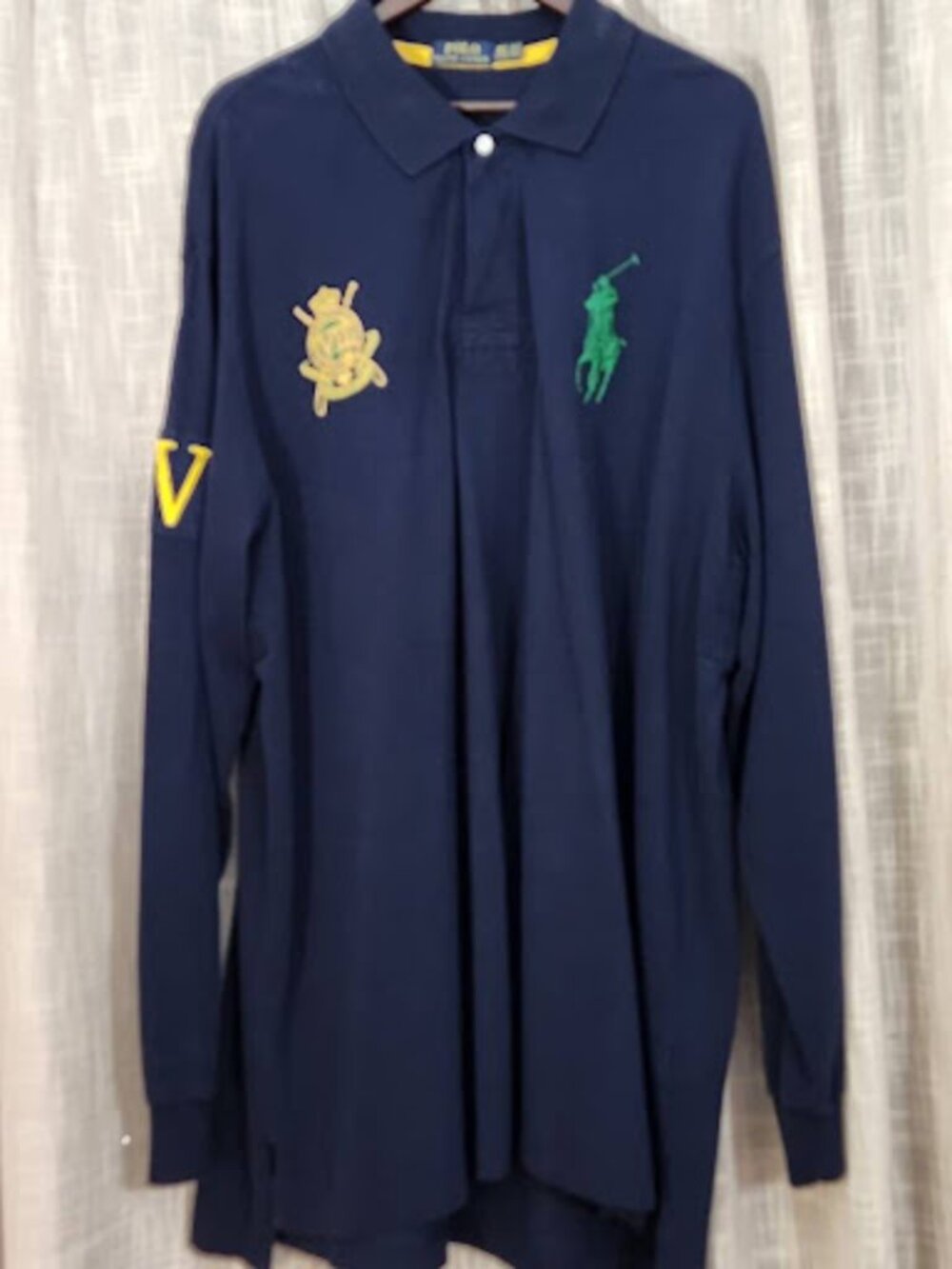 Polo Ralph Lauren Men's Long-Sleeve County Riders & Jockey Club Polo Shirt